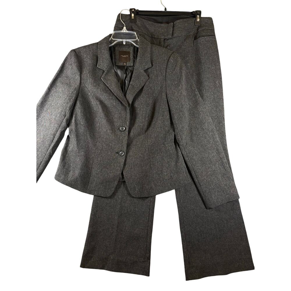 The Limited Collection Gray Cassidy Fit 2-Piece Pantsuit L / 10